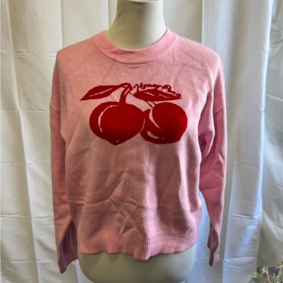 NWT Noisy May Cherry Urban Outfitters Sweater Size Large MSRP $65 - Picture 2 of 5